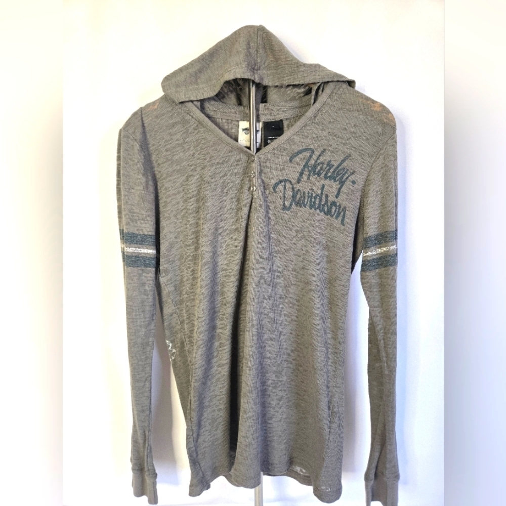 Women's Vintage Harley-Davidson Lightweight Pullover Hoodie - Size Large